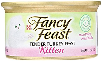 Purina Fancy Feast Kitten Classic Pâté Tender Turkey Feast Wet Kitten Food