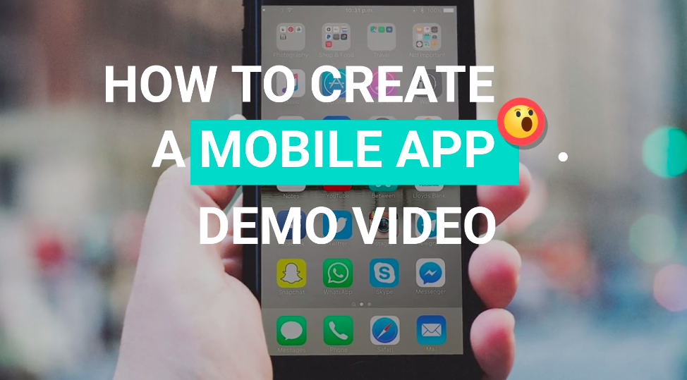 How to create a mobile app demo video